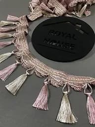 Бахрома розовая пудра