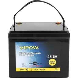 Аккумулятор Vipow LiFePO4 24V (25.6V/30Ah/768Wh) (LiFePO4256-30/25) [152896]