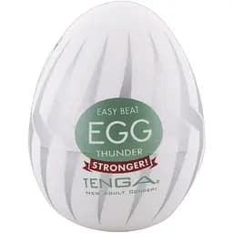Мастурбатор яйце Tenga Egg Stronger Thunder білий