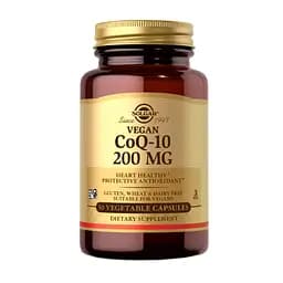 Коензим Solgar Vegan CoQ-10, 200 мг 30 веган капсул (SOL-00948)
