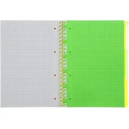 Зошит на пружині Buromax Neon А4 (210x297) 120 аркушів 3 PVC жовтий (BM.24349911-08) - мініатюра 5