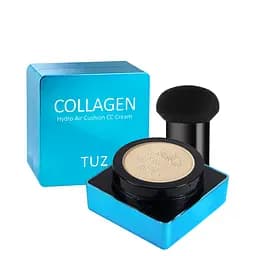 СС-крем кушон для лица увлажняющий TUZ Collagen Hydro с коллагеном, 02 Natural Skin Натуральный