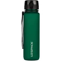 Пляшка для води UZspace Colorful Frosted 1 л темно-зелена (3038)