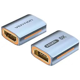 Переходник HDMI F to HDMI F 8K Aluminum black Vention (AIUH0)