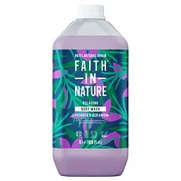 Натуральный гель для душу Faith in Nature з лавандою та геранню 5 л 