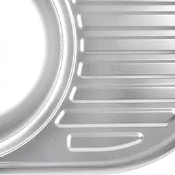 Кухонна мийка 770x500x160 мм + сифон Wezer 7750(06) Satin, Satin - мініатюра 6