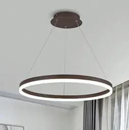 Світлодіодна люстра Коло PJ812 (80см) Коричнева