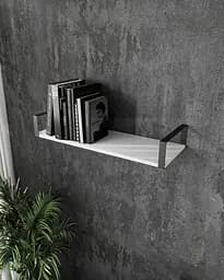 Полка настенная навесная Moreli FXR-28 LOFT 800х126х290 мм Белый/Черный