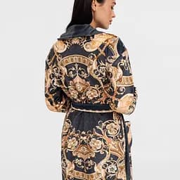 Халат жіночий з плюшевого велюру Elegance 18271 L-XL - мініатюра 2