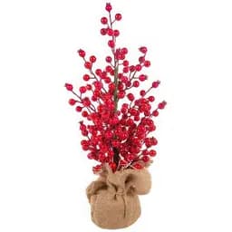 Новорічна композиція з ягідками Lefard 40 см (801-585)