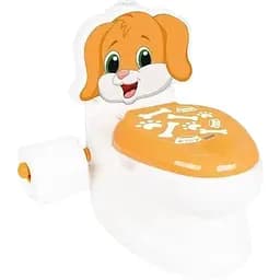 Горщик дитячий Pilsan Цуценя зі спинкою, знімною чашею, тримачем для паперу, зі звуками води і підсвічуванням