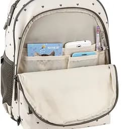 Рюкзак GoPack Education 182M Beige Polka Dots Бежевий (GO26-182M-3) - мініатюра 11