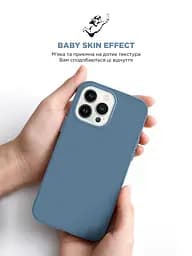 Силиконовый чехол с MagSafe для Apple iPhone 15 Pro Max, ICON2 MagCase, голубой, противоударный, панель с мягкой подкладкой, защита всего корпуса, поддержка беспроводной зарядки, совместим с защитными стеклами и пленками, ArmorStandart (ARM72755) - мініатюра 8