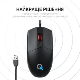 Мишка OfficePro M115 USB Black (M115) - мініатюра 5