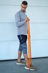 Гумка для фітнесу і кроссфіту Power System PS-4052 CrossFit Level 2 Orange (опір 10-35 кг) (PS-4052_Orange) - мініатюра 9