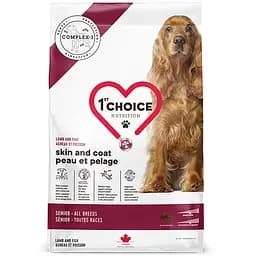 Сухий корм для літніх собак усіх порід 1st Choice Senior Skin and Coat Lamb&Fish з ягнятком та рибою 11 кг (65672101387)