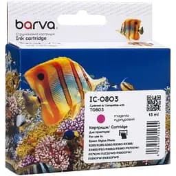 Картридж Barva Epson T0803 (C13T08034010/C13T08034011) 460ст magenta (IC-0803)