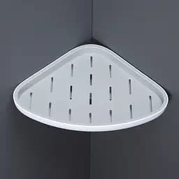 Полиця кутова МВМ My Home BP-26 клейка біла з сірим (BP-26 WHITE/GRAY) - мініатюра 2