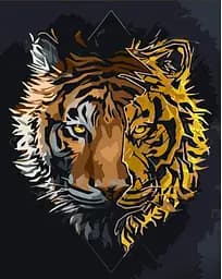 Набір для розпису по номерах Тигр, Strateg, 30x40 см, SS6812