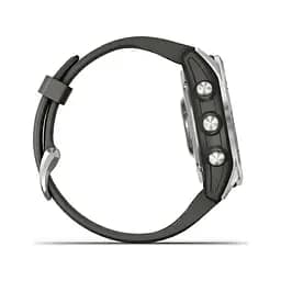 Смарт-годинник Garmin Fenix ​​7S Silver with Graphite Band (010-02539-00/01) - мініатюра 3