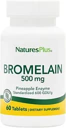 Натуральна добавка Natures Plus Bromelain 500 mg, 60 таблеток