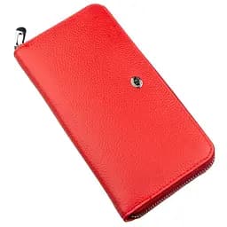 Жіночий граціозний клатч ST Leather 18862 червоний