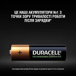Акумулятори Duracell Rechargeable AA 2500 mAh HR6/DC1500, 4 шт. (5005001) - мініатюра 5