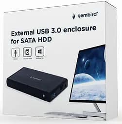 Зовнішня кишеня Gembird SATA HDD 3.5", USB 3.0, Black (EE3-U3S-3) - мініатюра 4