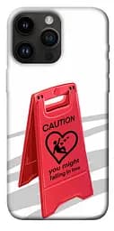 TPU чохол Caution falling in love
