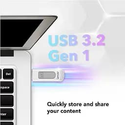 Флеш-пам'ять (накопичувач USB) USB3 32GB V100 LJDV100-32GABGY LEXAR - мініатюра 4