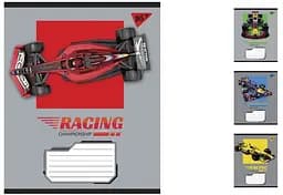 Тетради ученические 12 листов клетка. YES Racing championship, 25 шт. в упаковке