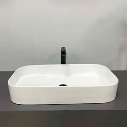 Умивальник VBI Vestone 75 white накладний VBI-017003, Білий - мініатюра 3
