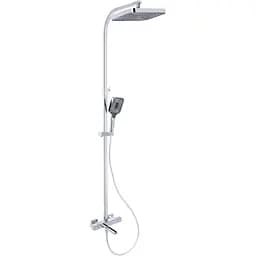 Душова система універсальна Qtap Swan Cascada термостатична на три споживача (з виливом) QTSWA112CRM45902 Chrome, Хром