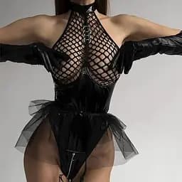 Латексний боді. Еротична білизна БДСМ одяг Сексуальний комплект L, M, S