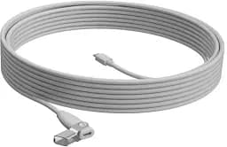 Кабель мультимедийный Logitech Rally Mic Pod Extension Cable Off White USB WW 10M (952-000047)