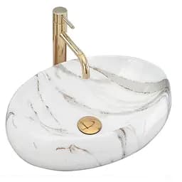 Умивальник Rea Linda lava накладний REA-U8695, Білий