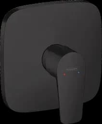 Змішувач Hansgrohe Talis E прихованого монтажу для душу Matt Black 71765670, Чорний матовий