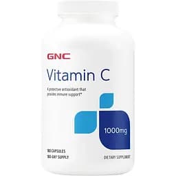 Вітаміни та мінерали GNC Vitamin C 1000 mg, 180 капсул