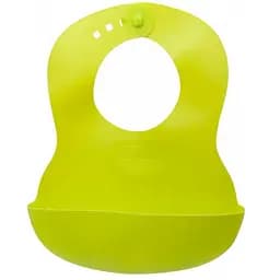 Слюнявчик-нагрудник резиновый Baby Team салатовый (6500)