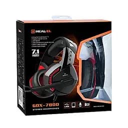 Навушники Real-El GDX-7800 Black/Red (EL124100027) - мініатюра 8