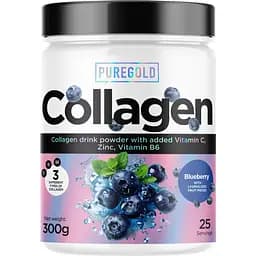 Колаген Pure Gold Collagen Blueberry with Blueberry pieces 300 г