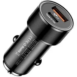Автомобільний зарядний пристрій Baseus Small Screw QC 3.0 + Type-C 3A CAXLD-A01