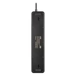 Сетевой фильтр-удлинитель 2E SP-6M-3SW-BK 3м, 6xТипF, 16A, 2xUSB-A, 1x USB-C - мініатюра 5
