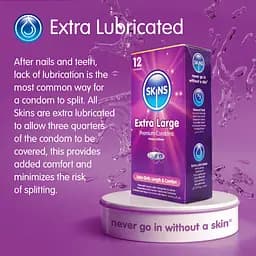  Класичні презервативи Skins Extra Large розмір XL - мініатюра 9
