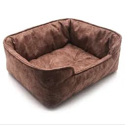Лежак для собак та котів Zoo-hunt Форест двосторонній коричневий №3 60х80х23 см