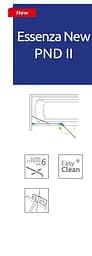 Шторка для ванни Radaway Essenza New PND II 120 10002120-01-01R права - мініатюра 2