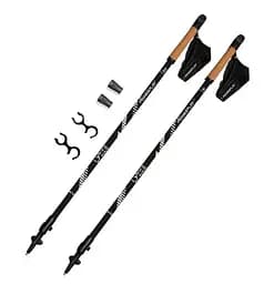 Палки для скандинавской ходьбы PowerPlay 9104 Lykke Black/White 80-135 см (пара) (PP_9104_LYKKE_Bl/White)