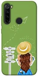 Чехол Demsky Travel girl для Xiaomi Redmi Note 8