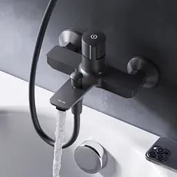 Змішувач для ванни Am.Pm X-Joy TouchReel black F85A10522 Чорний матовий - мініатюра 3