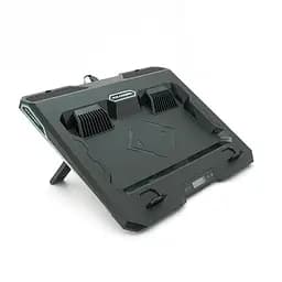 Підставка під ноутбук IceCoorel A3, 10-15.6", 2*60мм 2800±10% RPM, корпус пластик, 2xUSB2.0 + LCD + speed controllers, 400x350x45mm, Black, Box, Q10